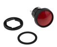 Pushbutton Switch Momentary Function 1NC Panel Mount Black / Red
